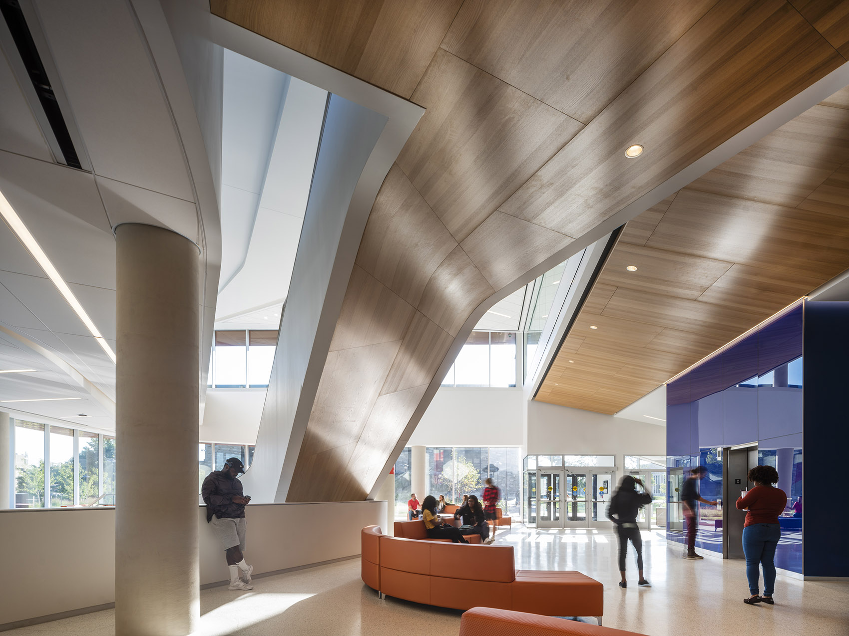 the calvin and tina tyler hall morgan state university by teeple architects gwwo architects