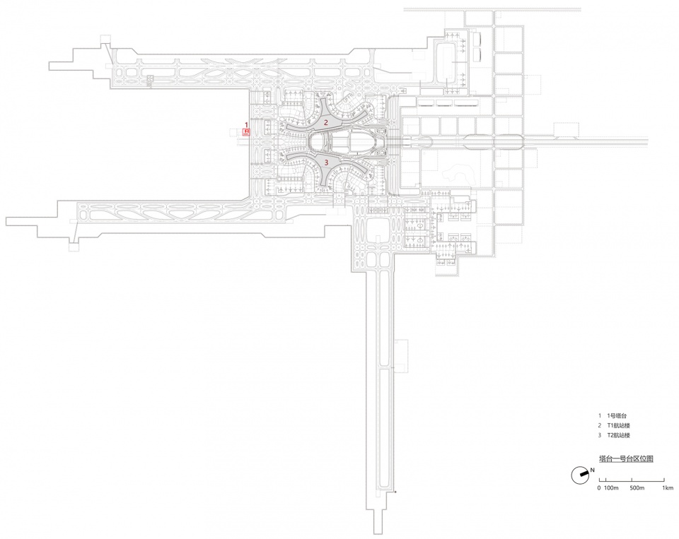 Air Traffic Control Tower 1 of Tianfu International Airport Chengdu by China Southwest Architectural Design and Research Institute Corp L...