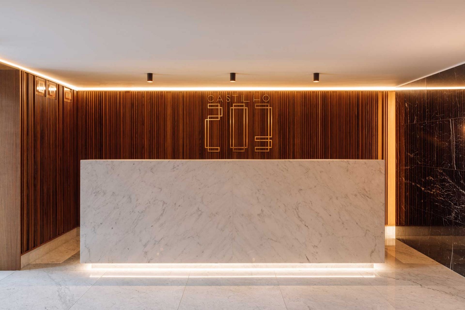 communal areas of castilho 203 by viterbo interior design