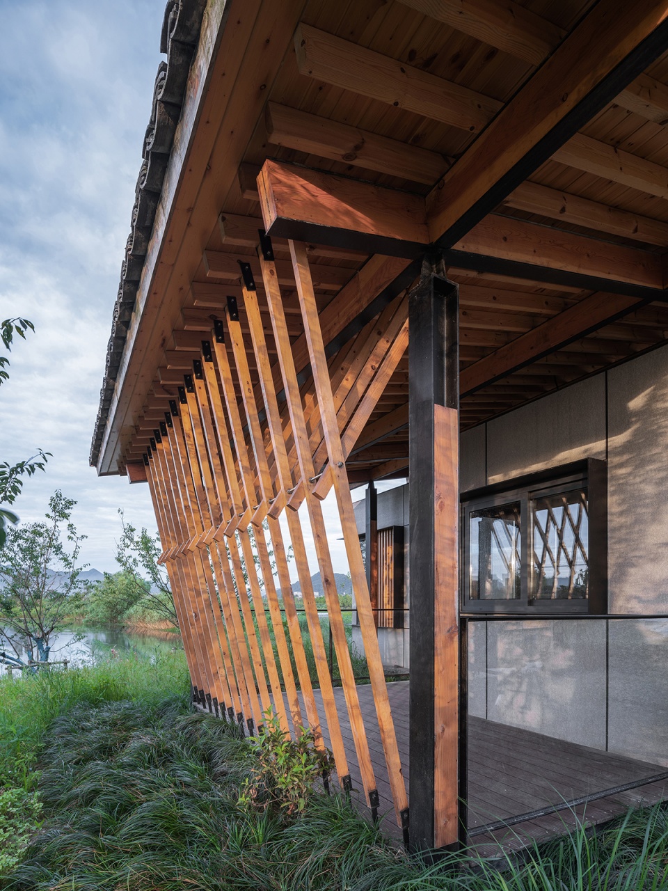 fuyang yangbei lake wetland ecological hotel china by shulin architecture
