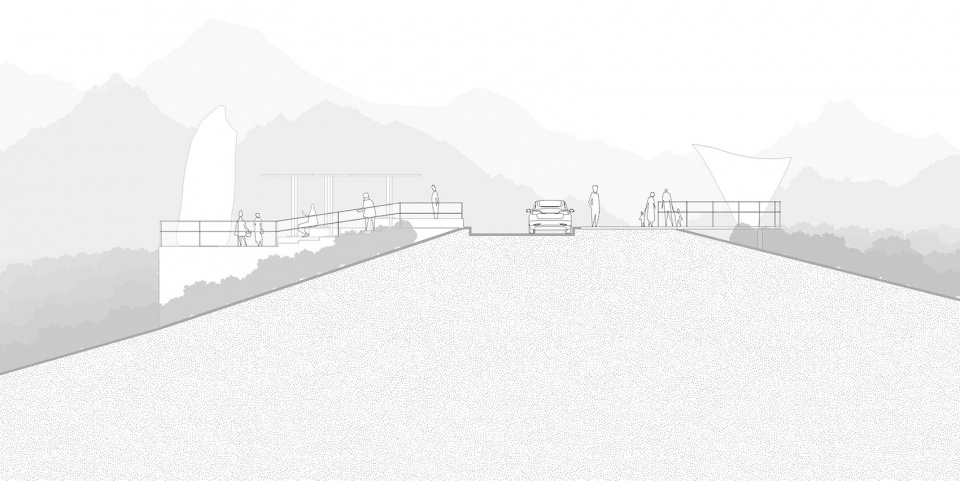 Anji Sight viewing Platform and Tea House China by HATCH Architects