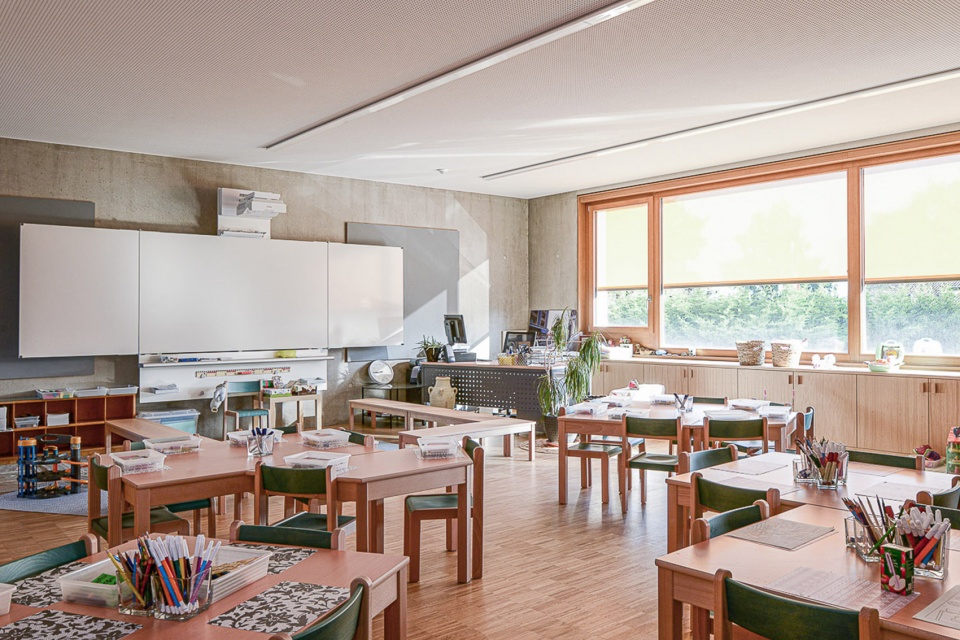 Urban innovation for new Meinier school by Mue Atelier d architecture
