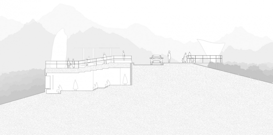 Anji Sight viewing Platform and Tea House China by HATCH Architects