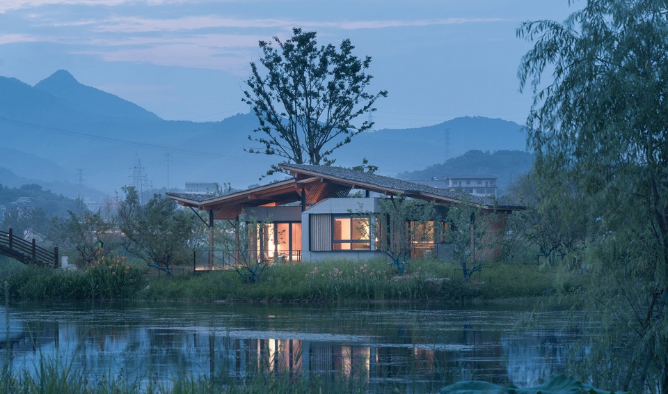 fuyang yangbei lake wetland ecological hotel china by shulin architecture