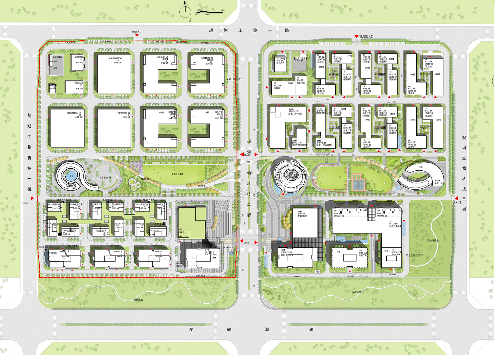 zhengzhou linkong biopharmaceutical park by wsp architects