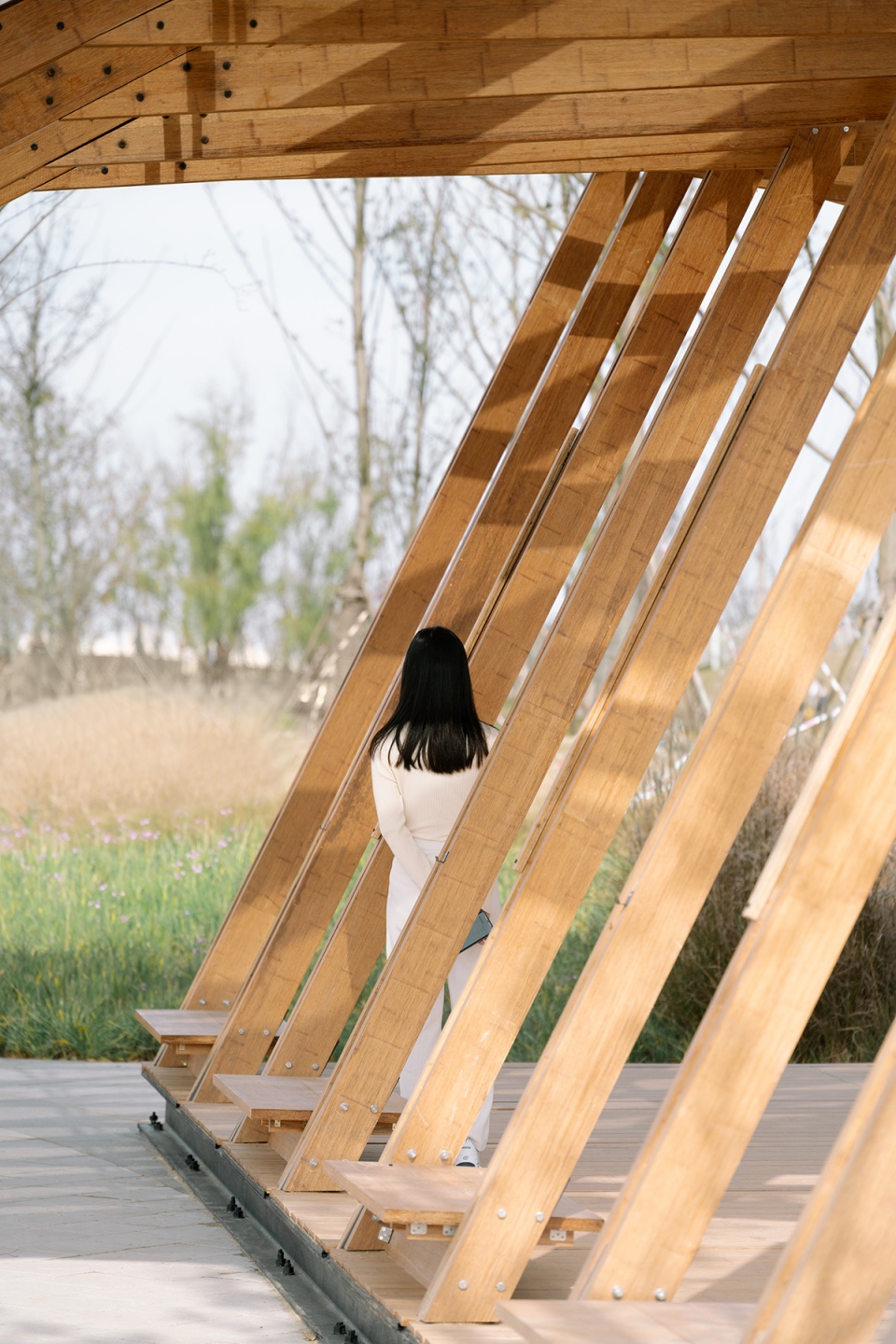 cycling pavilion china by acre atelier school of art design and media of ecust