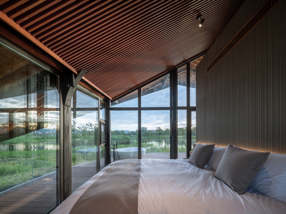 fuyang yangbei lake wetland ecological hotel china by shulin architecture