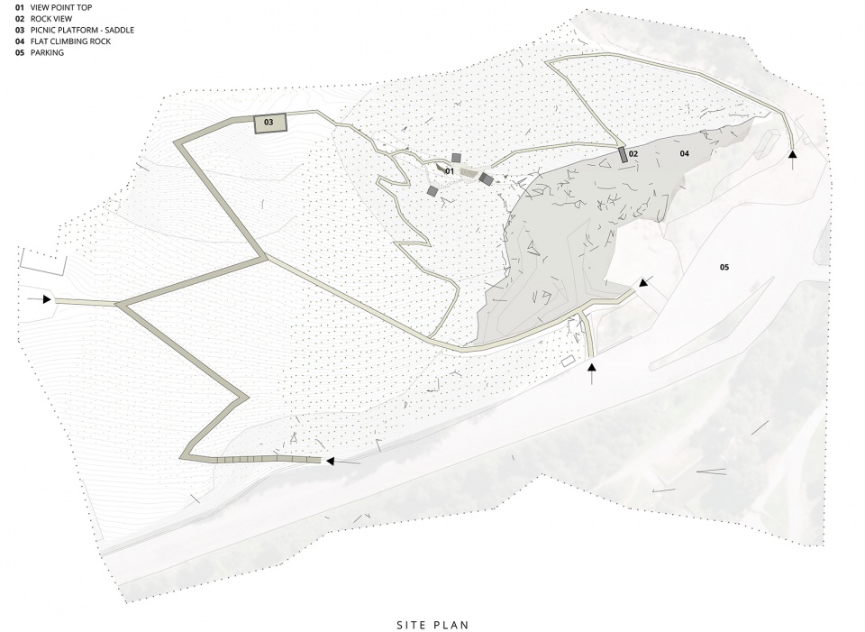walk over the quarry by henkai architects