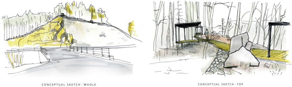 walk over the quarry by henkai architects