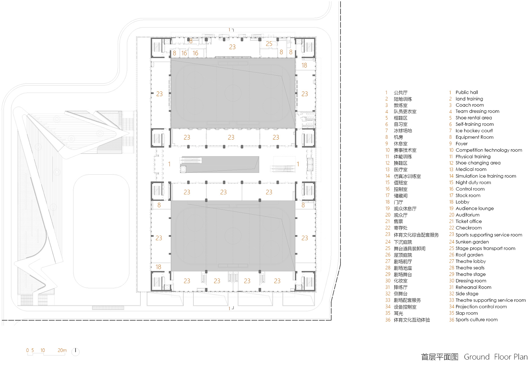 wukesong ice sports center china by biad zxd architects