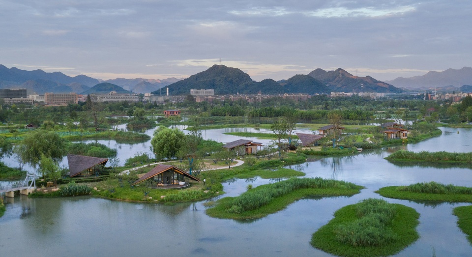 fuyang yangbei lake wetland ecological hotel china by shulin architecture