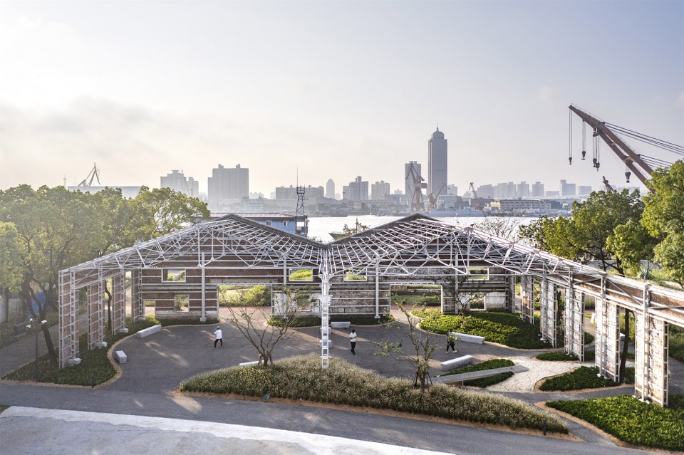 yang pu riverfront urban space renovation power station auxiliary east building by atelier liu yuyang architects