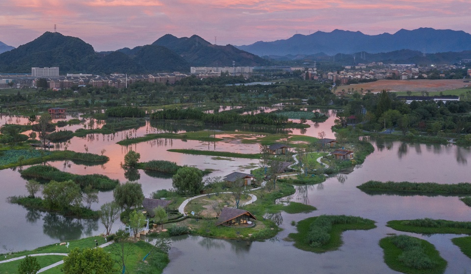 fuyang yangbei lake wetland ecological hotel china by shulin architecture