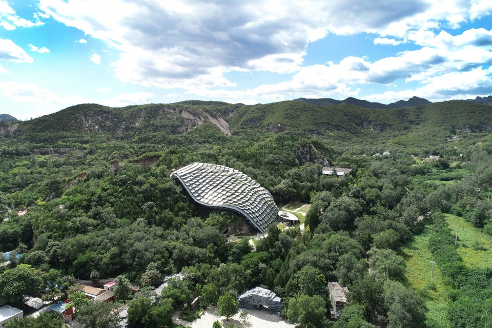 the protective shelter of locality 1 archaeological site of zhoukoudian peking man cave china by thad