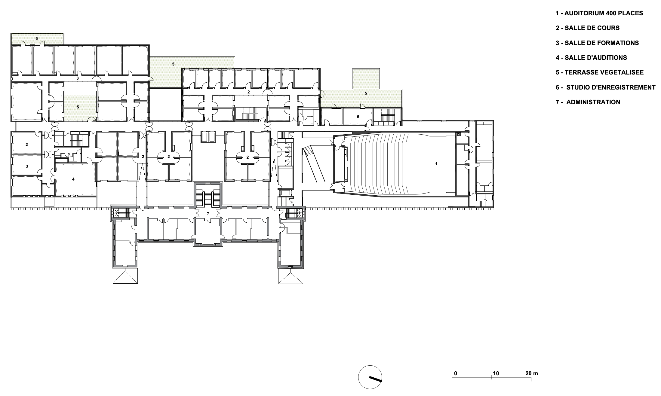 the music conservatory of montpellier france by architecturestudio