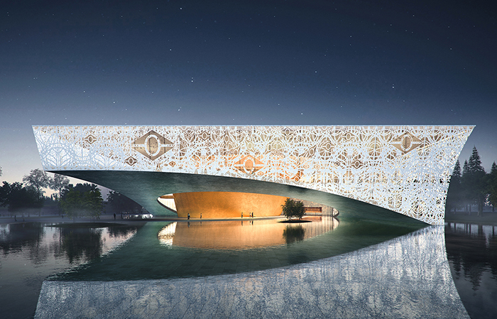 AD: New hall and Visitor Center of Sanxingdui Museum conceptual 