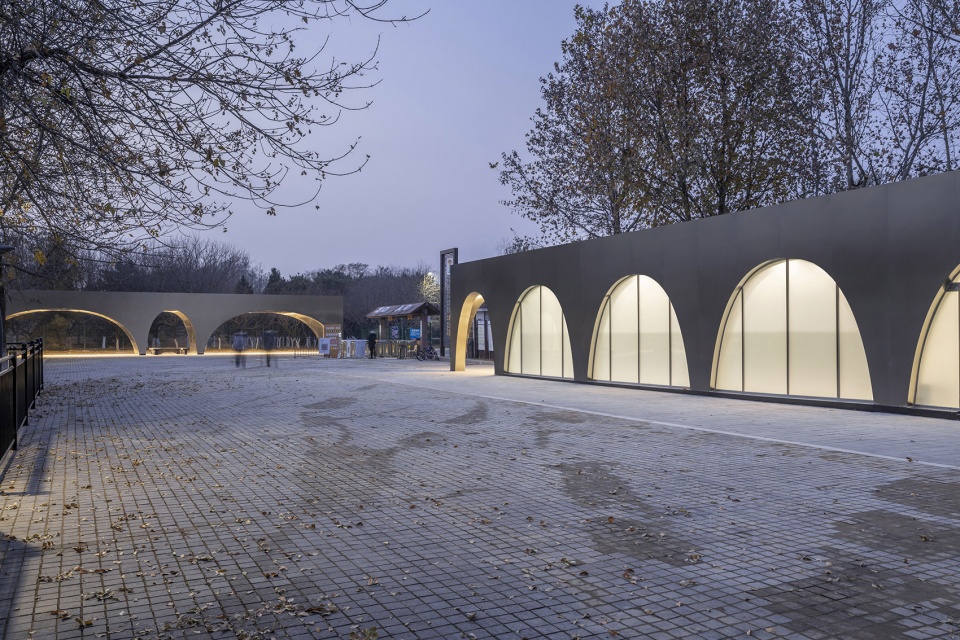 beijing olympic forest parks runners station china by temp