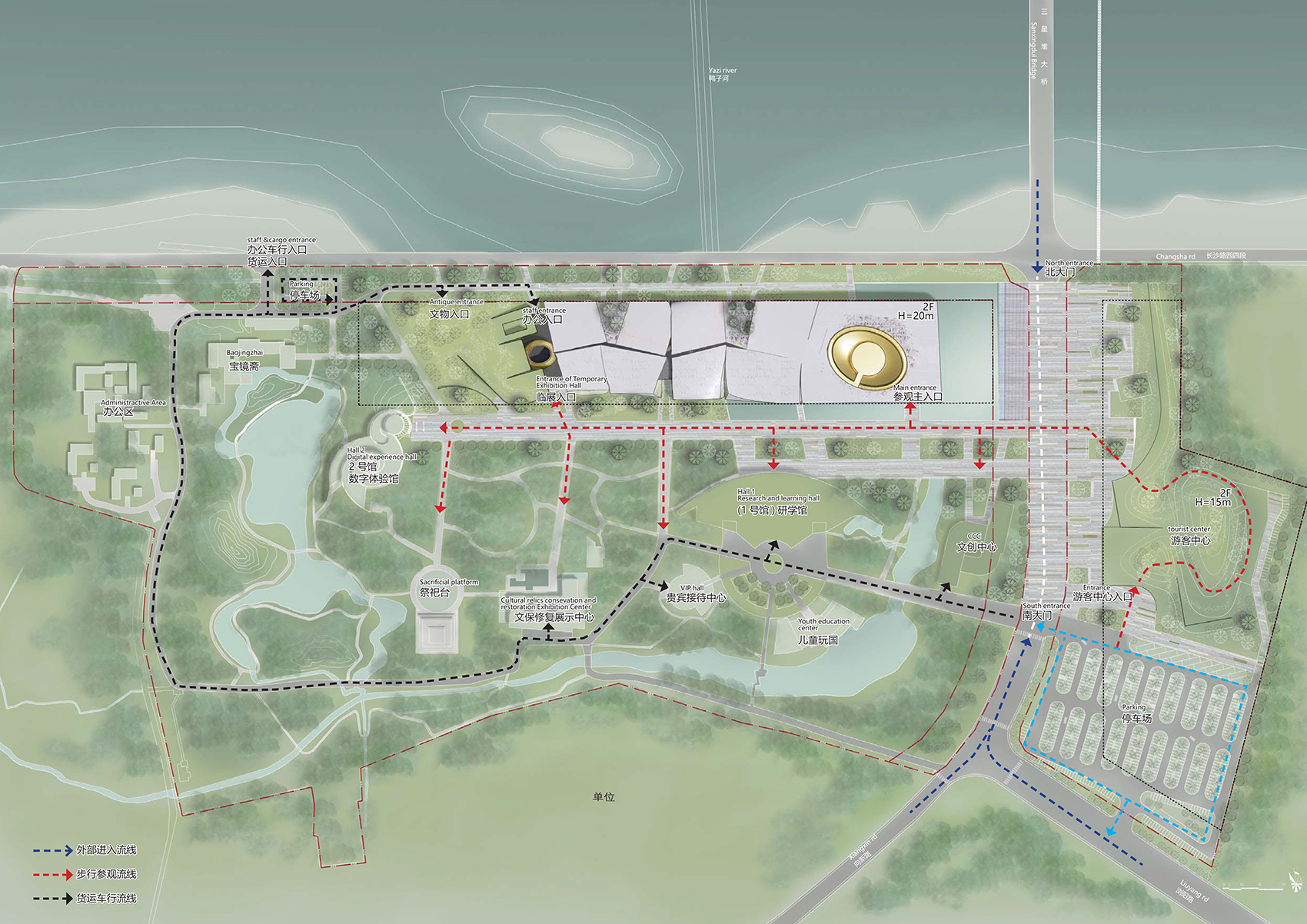 ad new hall and visitor center of sanxingdui museum conceptual architectural design by biad 6a8studio