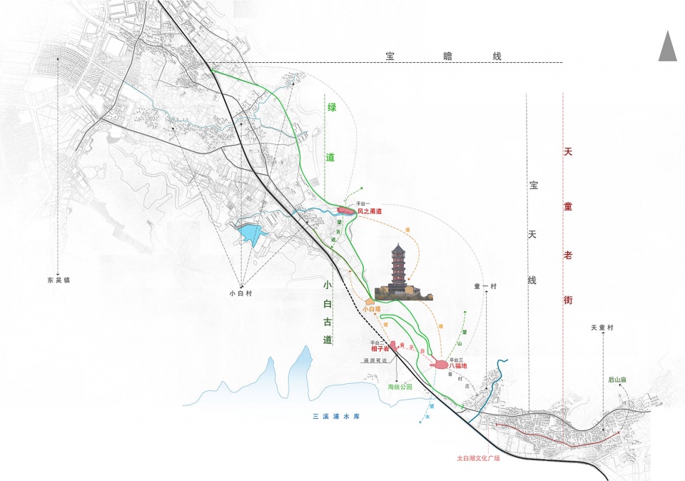 platforms in jiutou green way china by semi arch architecture design
