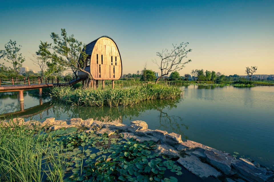 yangzhou canal sanwan scenic area china by igreendesign