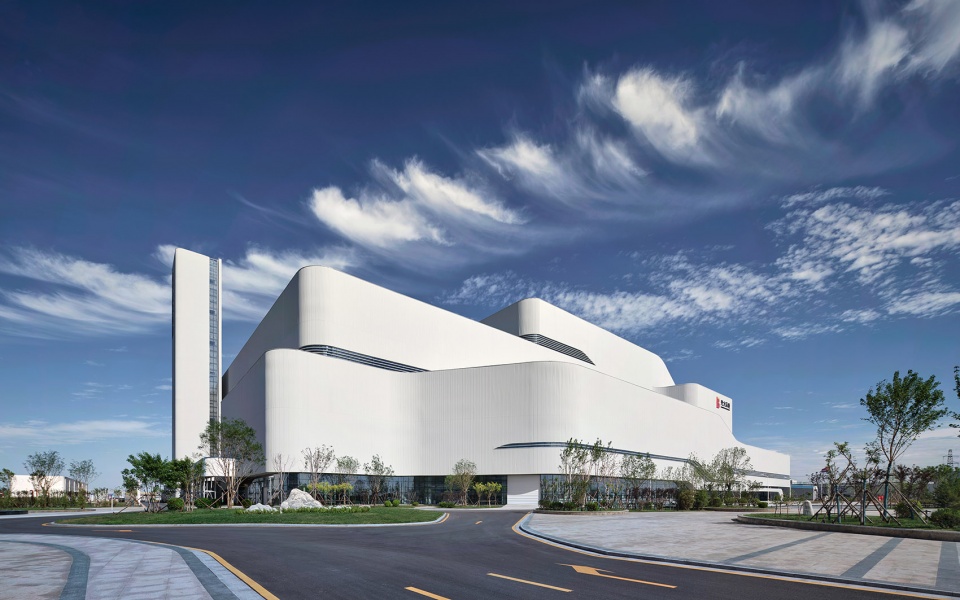 facade design of tianjin xiqing guangda waste to energy plant china by niyang atelier