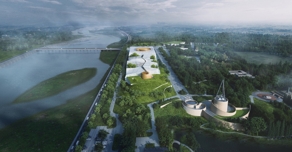 AD: New hall and Visitor Center of Sanxingdui Museum conceptual 