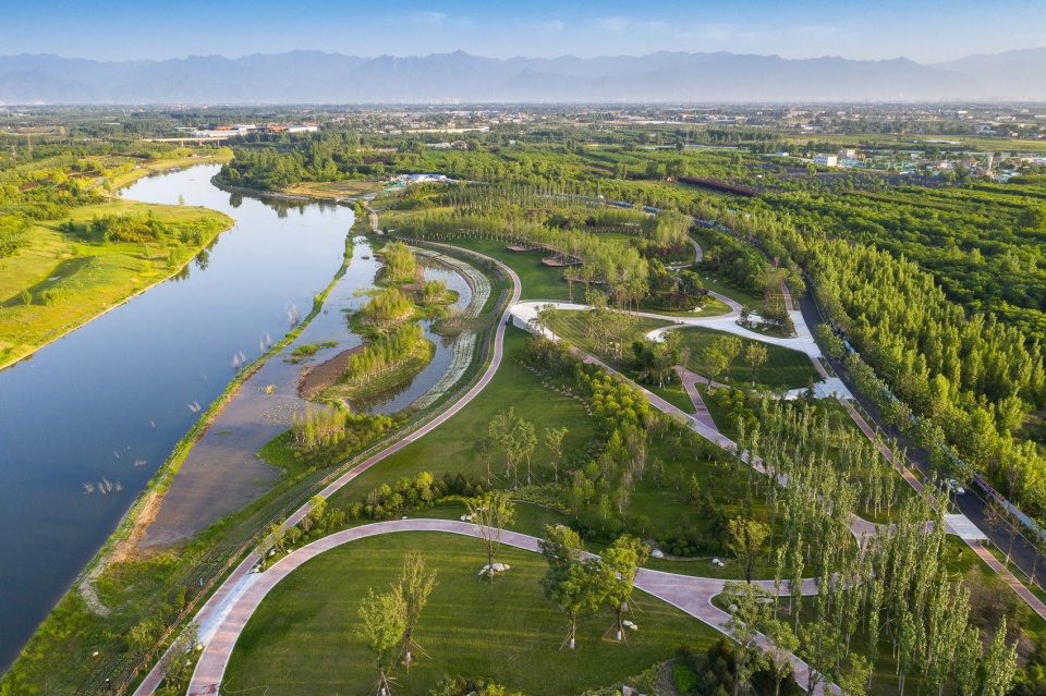 feng river wetland environmental design in xian china by gvl group