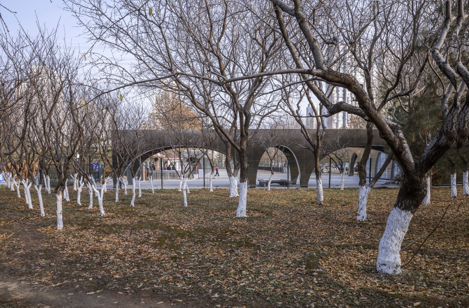 beijing olympic forest parks runners station china by temp