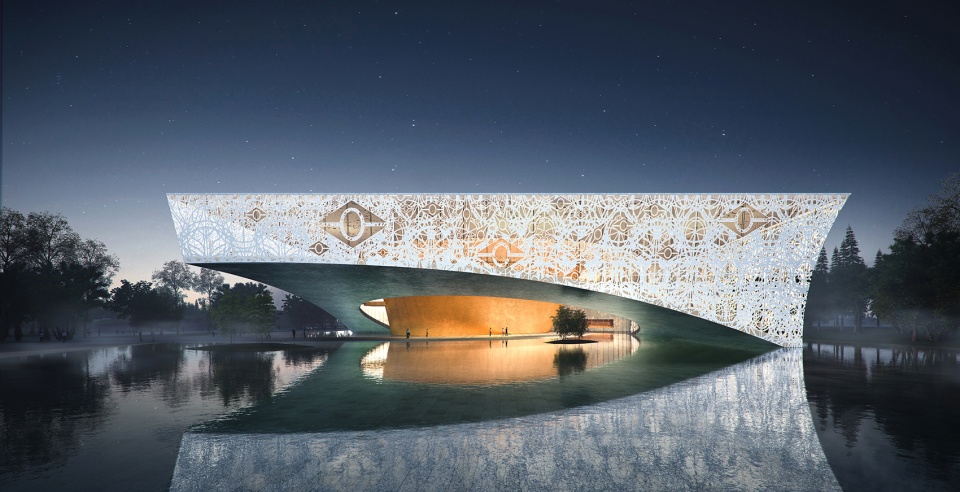 AD: New hall and Visitor Center of Sanxingdui Museum conceptual 