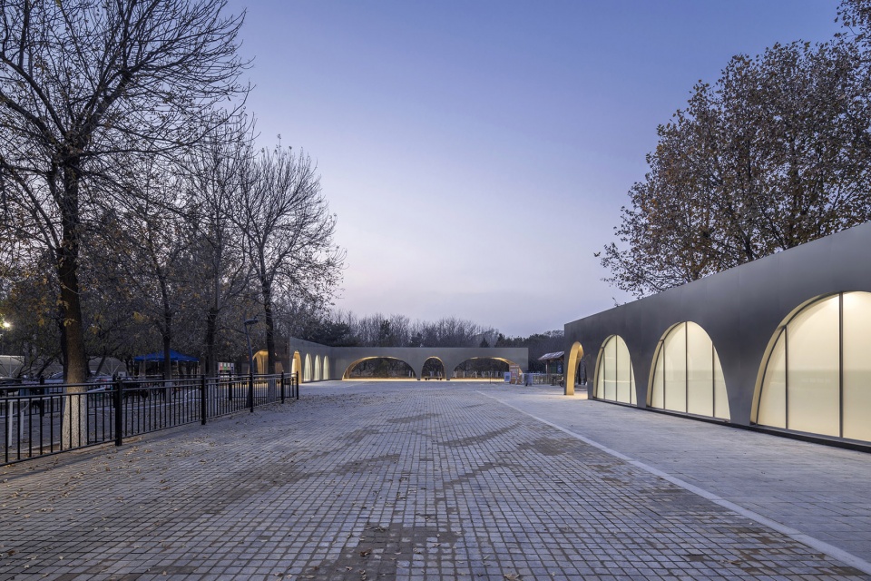 beijing olympic forest parks runners station china by temp