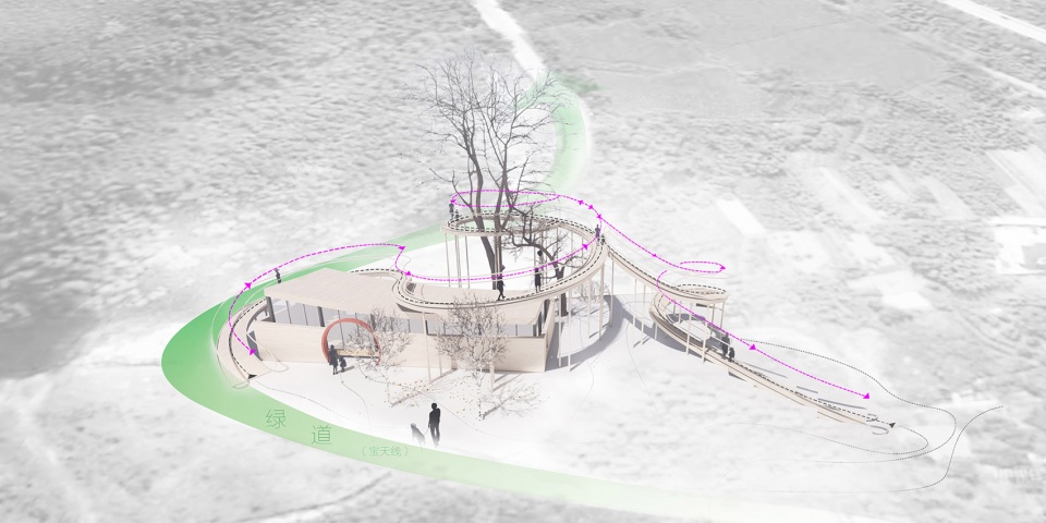 platforms in jiutou green way china by semi arch architecture design