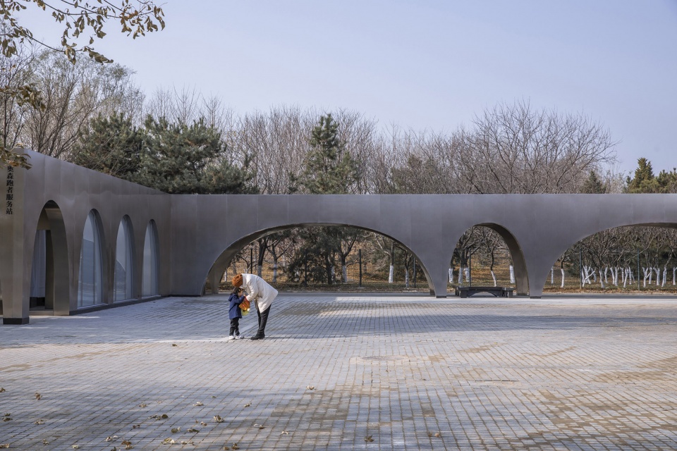 beijing olympic forest parks runners station china by temp