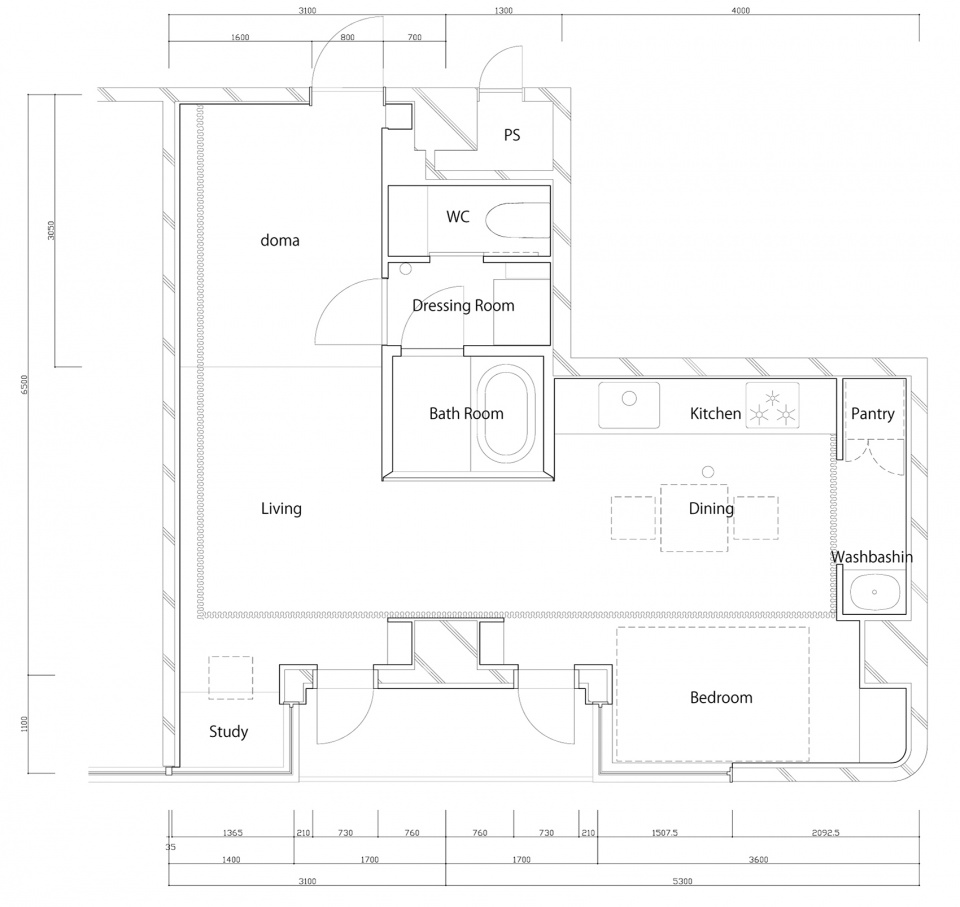 csteel apartment by yutarou ohta