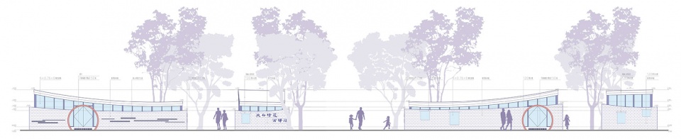 platforms in jiutou green way china by semi arch architecture design