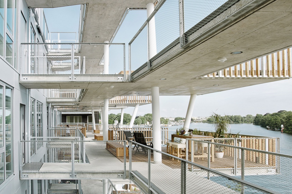 Footbridge on the water LOVE architecture and urbanism