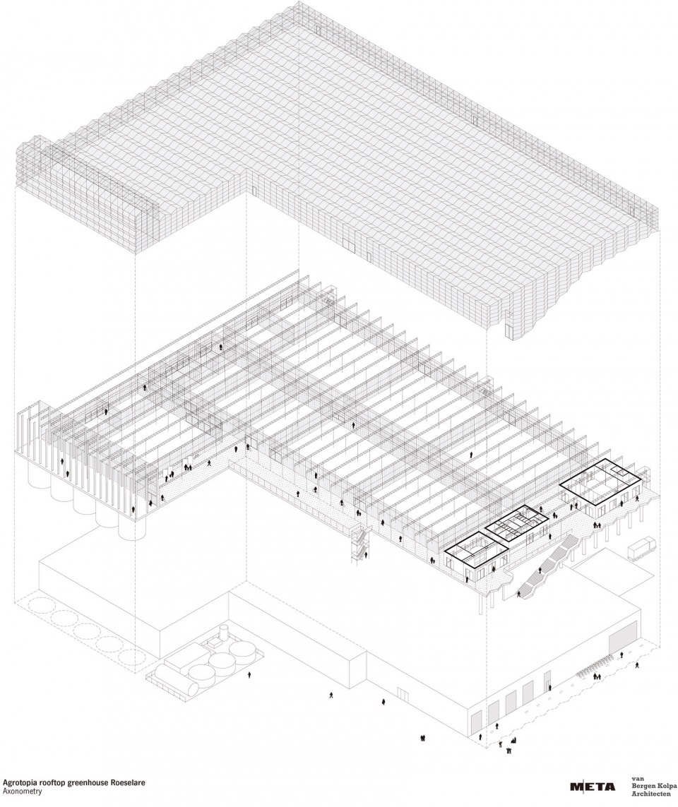 Rooftop Greenhouse Agrotopia - Research center for urban