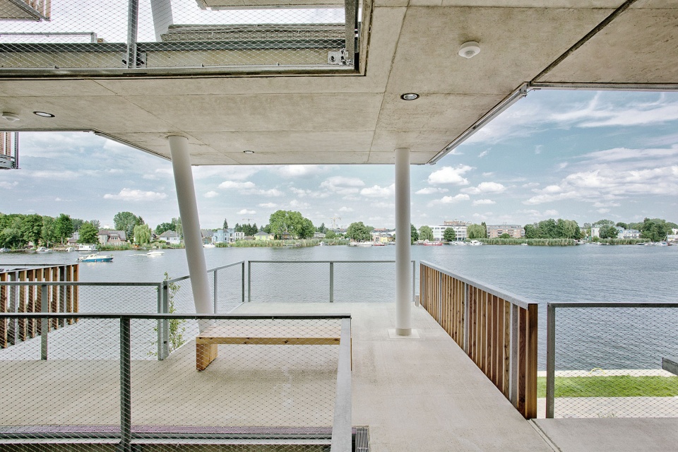 Footbridge on the water LOVE architecture and urbanism
