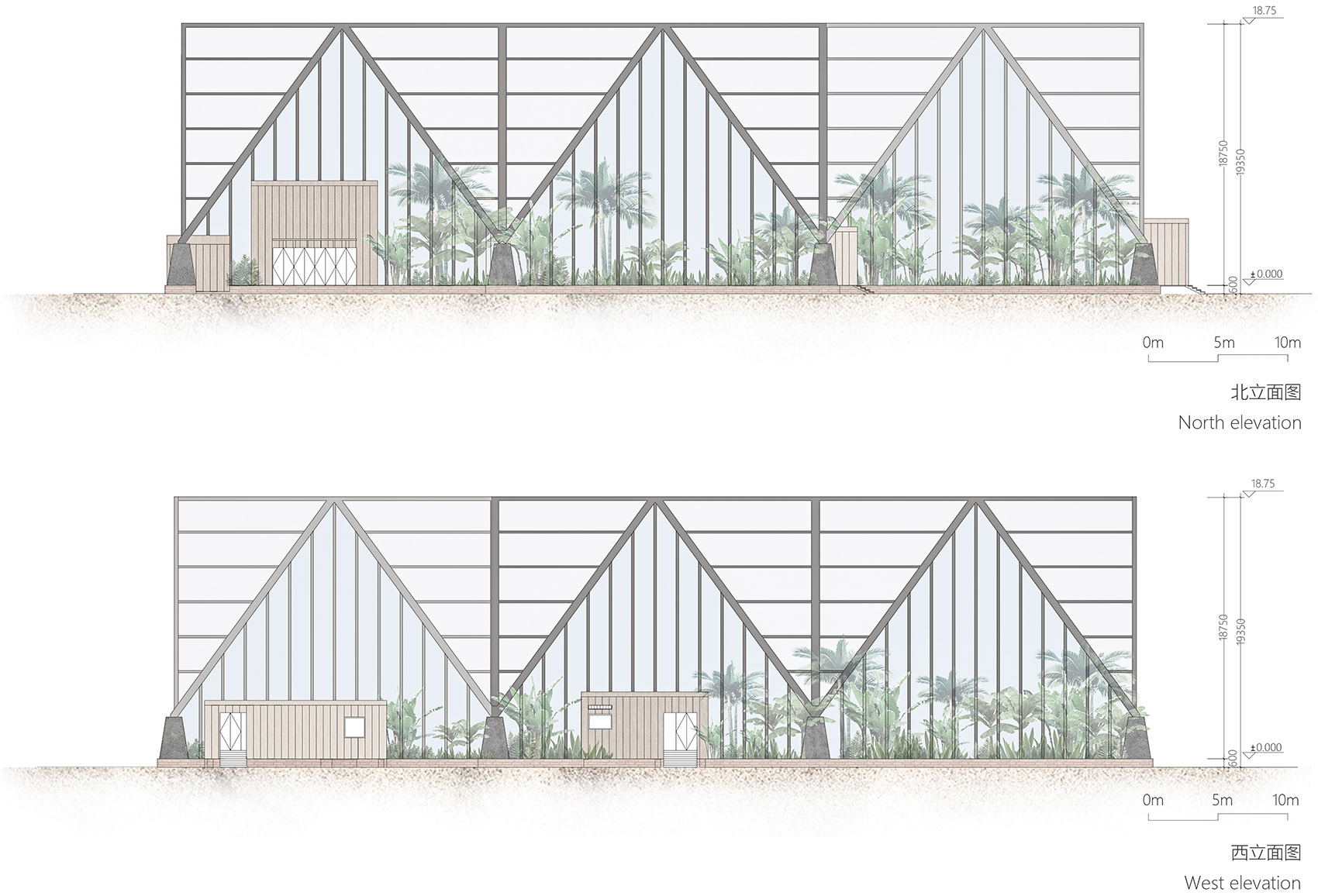 Hengshui Botanical Garden Greenhouse Exhibition Hall Interval Architects
