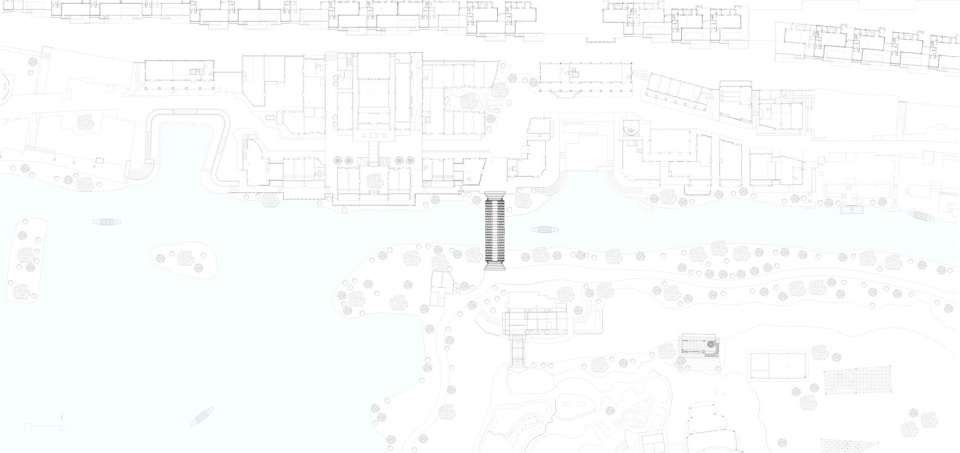 Timber Bridge in Gulou Waterfront LUO studio