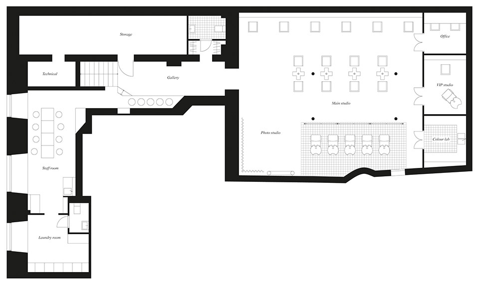 LITTLE FAKTORY HAIR STUDIO STOCKHOLM by Westblom Krasse Arkitektkontor