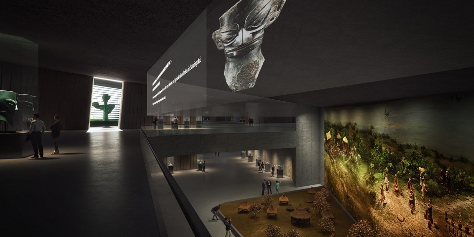 sanxingdui museum winning proposal china southwest architectural design and research institute corp