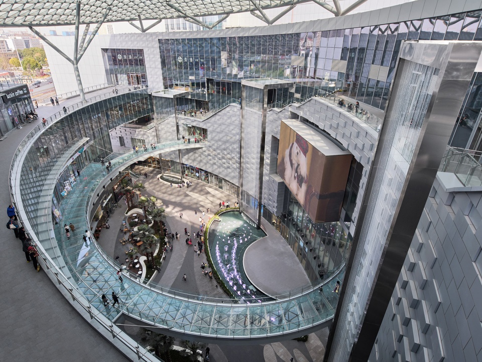 nanjing jiangbei wondercity shopping center hanging waterfall musical fountain by crazywater