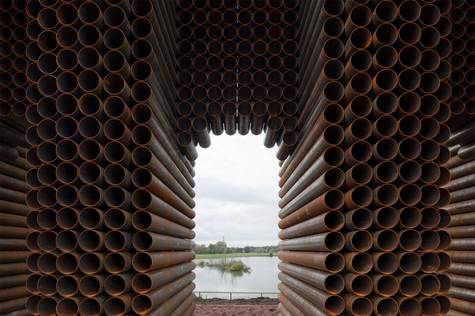 waterline monument by gijs van vaerenbergh