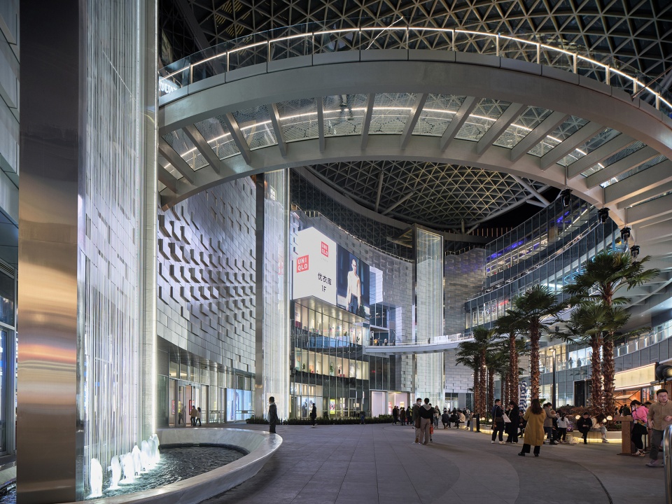 nanjing jiangbei wondercity shopping center hanging waterfall musical fountain by crazywater