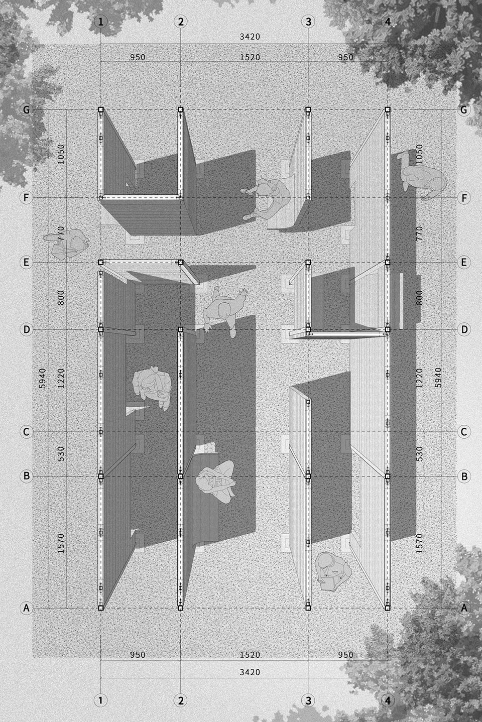 Wooden Pavilion 2 China by LIN Architects