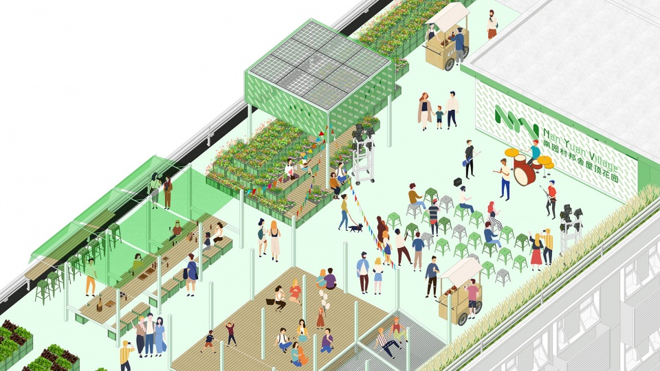 Co build Roof Garden Green Cloud Garden China by 11ARCHITECTURE