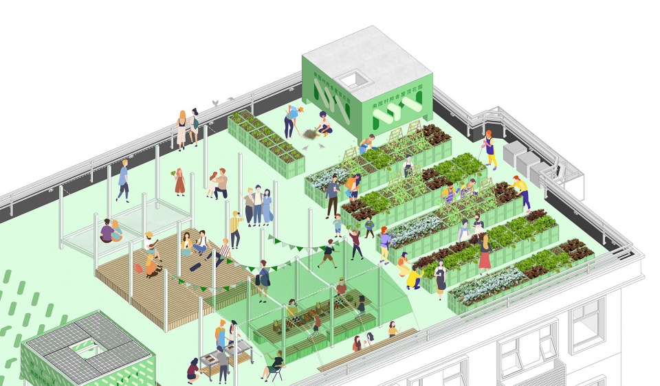 Co build Roof Garden Green Cloud Garden China by 11ARCHITECTURE