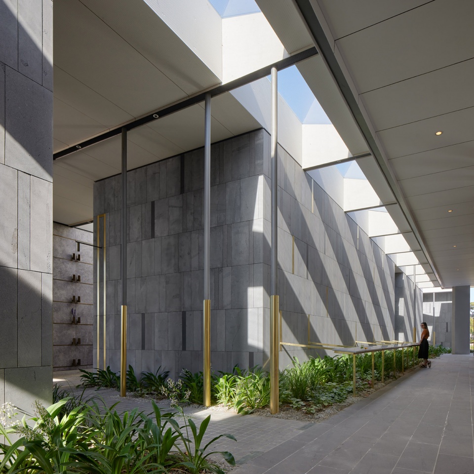 gallery of the saints mausoleum extension australia by bent architecture
