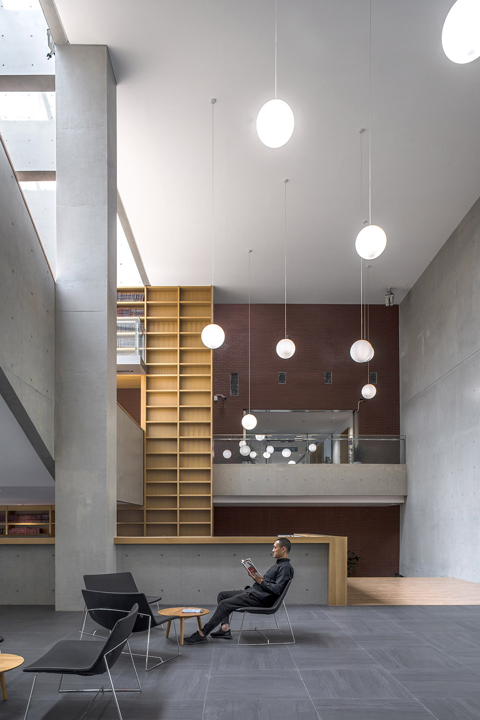 Interior Design of Yifu Library in Beijing University of Technology by ...