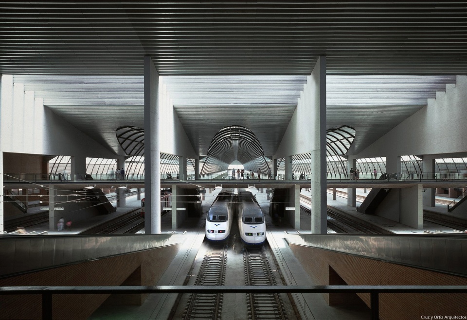 santa justa high speed central railway station by cruz y ortiz architects